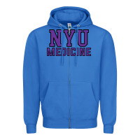 True Royal nyu medicine Zipper Hoodie - linhVisuals