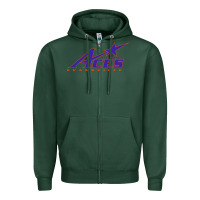 Sports Green evansville purple aces Zipper Hoodie - linhVisuals
