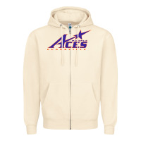 Sandshell evansville purple aces Zipper Hoodie - linhVisuals