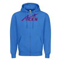 True Royal evansville purple aces Zipper Hoodie - linhVisuals