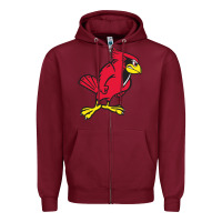 Burgundy illinois state redbirds Zipper Hoodie - linhVisuals