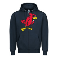 Navy illinois state redbirds Zipper Hoodie - linhVisuals