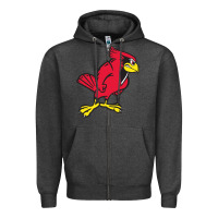 Charcoal Heather illinois state redbirds Zipper Hoodie - linhVisuals