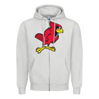 Dove Grey illinois state redbirds Zipper Hoodie - linhVisuals