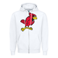 White illinois state redbirds Zipper Hoodie - linhVisuals