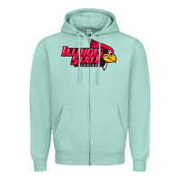 Seafoam illinois state redbirds Zipper Hoodie - linhVisuals