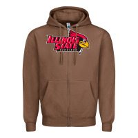 Chestnut illinois state redbirds Zipper Hoodie - linhVisuals