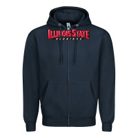 Navy illinois state redbirds Zipper Hoodie - linhVisuals