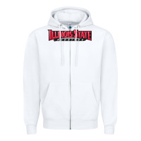 White illinois state redbirds Zipper Hoodie - linhVisuals