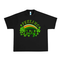 Black Feeling lucky with rainbow Urban Heavy Tee - RanaPortraitStore