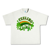 Pistachio Feeling lucky with rainbow Urban Heavy Tee - RanaPortraitStore