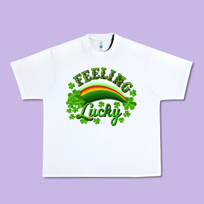 Feeling Lucky With Rainbow Urban Heavy Tee Designed By Ranaportraitstore