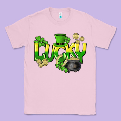 Lucky St. Patrick's Day Classic Tee Designed By Howdyjamesfarm