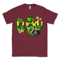 Burgundy Lucky St. Patrick's Day Classic Tee - HowdyJamesFarm