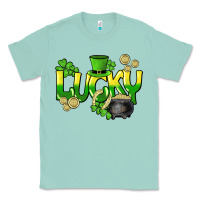 Seafoam Lucky St. Patrick's Day Classic Tee - HowdyJamesFarm