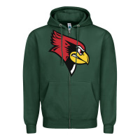 Sports Green illinois state redbirds Zipper Hoodie - linhVisuals