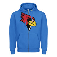 True Royal illinois state redbirds Zipper Hoodie - linhVisuals