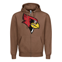 Chestnut illinois state redbirds Zipper Hoodie - linhVisuals