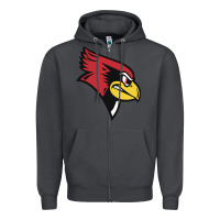 Smoke illinois state redbirds Zipper Hoodie - linhVisuals