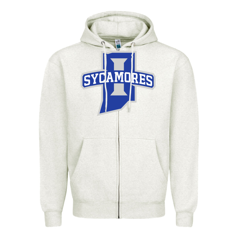 Indiana State Sycamores Zipper Hoodie by linhVisuals | Teevron