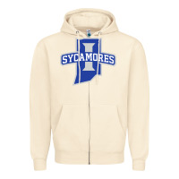 Sandshell indiana state sycamores Zipper Hoodie - linhVisuals