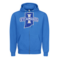 True Royal indiana state sycamores Zipper Hoodie - linhVisuals