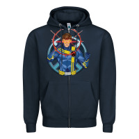Navy cyclops 2 Zipper Hoodie - linhVisuals