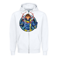 White cyclops 2 Zipper Hoodie - linhVisuals