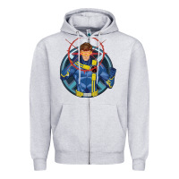 Heather Grey cyclops 2 Zipper Hoodie - linhVisuals