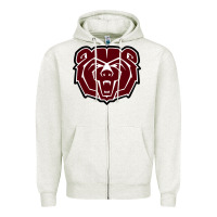 Oatmeal Heather missouri state bears Zipper Hoodie - linhVisuals