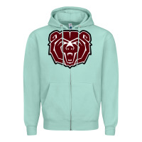 Seafoam missouri state bears Zipper Hoodie - linhVisuals
