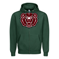 Sports Green missouri state bears Zipper Hoodie - linhVisuals