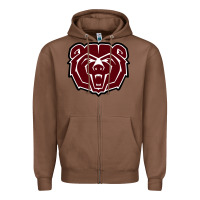 Chestnut missouri state bears Zipper Hoodie - linhVisuals