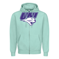 Seafoam northern iowa panthers Zipper Hoodie - linhVisuals