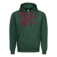 Sports Green southern illinois salukis Zipper Hoodie - linhVisuals