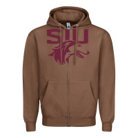 Chestnut southern illinois salukis Zipper Hoodie - linhVisuals