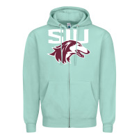 Seafoam southern illinois salukis Zipper Hoodie - linhVisuals