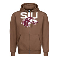 Chestnut southern illinois salukis Zipper Hoodie - linhVisuals