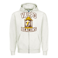 Oatmeal Heather valparaiso beacons Zipper Hoodie - linhVisuals