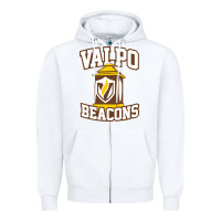 White valparaiso beacons Zipper Hoodie - linhVisuals