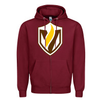 Burgundy valparaiso beacons Zipper Hoodie - linhVisuals