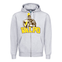 Heather Grey valparaiso beacons Zipper Hoodie - linhVisuals