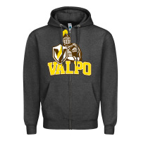 Charcoal Heather valparaiso beacons Zipper Hoodie - linhVisuals