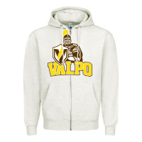 Oatmeal Heather valparaiso beacons Zipper Hoodie - linhVisuals