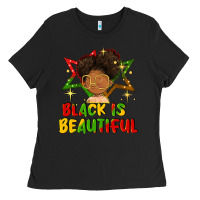 Black black is beautiful Ladies Tee - FaDigitalArtStudio