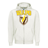 Oatmeal Heather valparaiso beacons Zipper Hoodie - linhVisuals