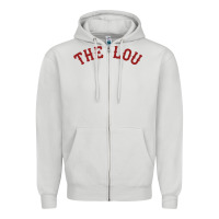 Dove Grey the lou retro louis fan tribute  loui cardinal Zipper Hoodie - linhVisuals