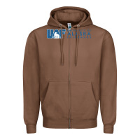 Chestnut University of Alaska Fairbanks Zipper Hoodie - linhVisuals