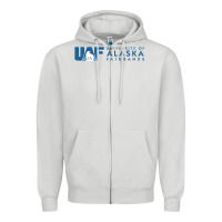 Dove Grey University of Alaska Fairbanks Zipper Hoodie - linhVisuals