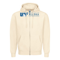 Sandshell University of Alaska Fairbanks Zipper Hoodie - linhVisuals